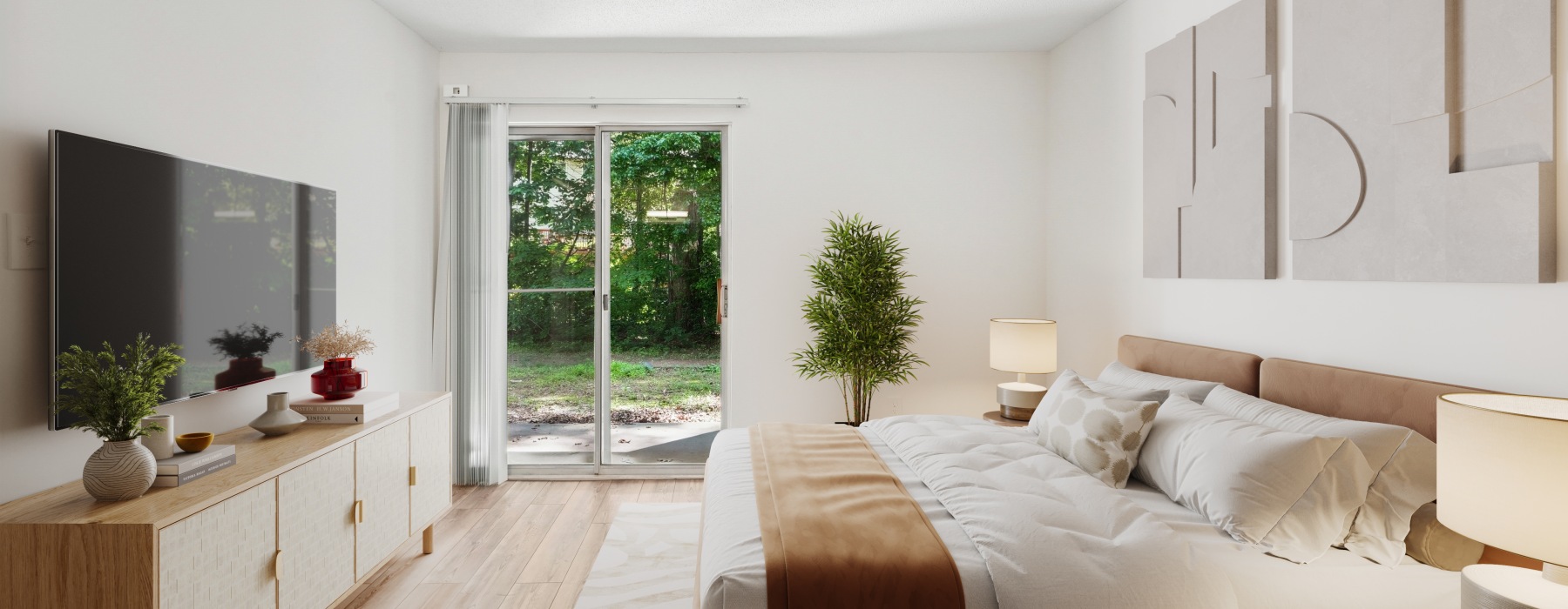 Bedroom with natural lighting