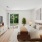 Spacious bedroom with bright windows