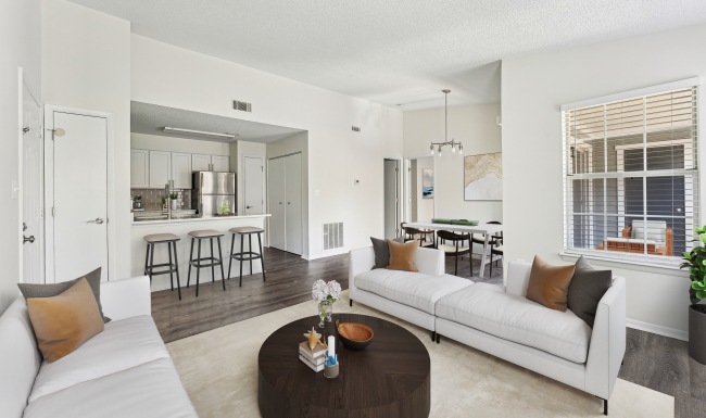 Open concept living, dining & kitchen Open concept living, dining & kitchen